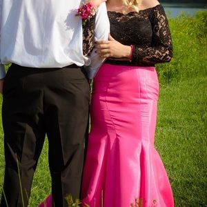 Tiffany Designs Two-Piece Prom Dress